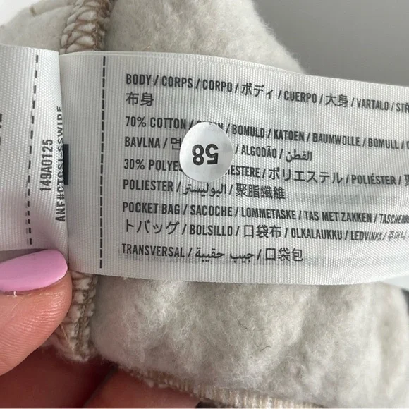 Abercrombie & Fitch Beige Tan Drawstring Sweatshorts Size Medium - Picture 10 of 12